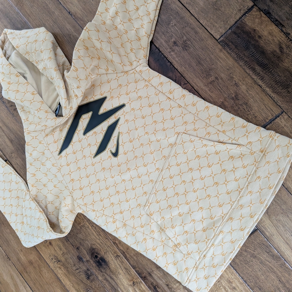 Nike Beige Patterned Hoodie